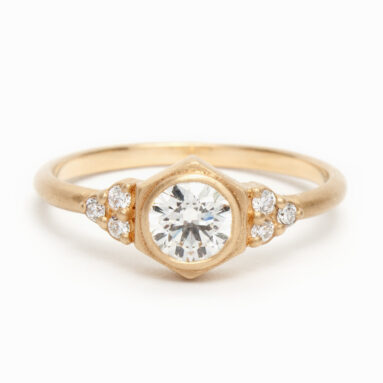 Betsy & Iya Sol Ring: Sparkling Elegance with a Touch of White Diamond