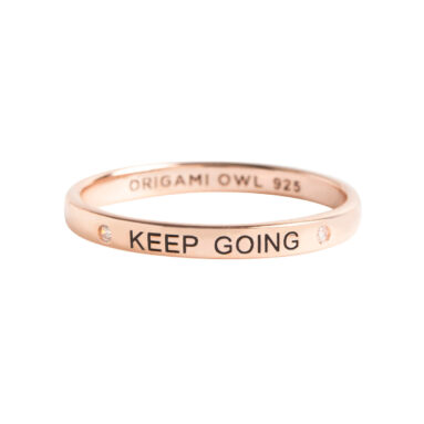 "Keep Going" Stackable Ring – Think Goodness