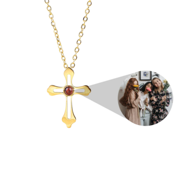 Splendid Photo Jewelry Gift – Yours In Faith Cross Photo Necklace