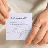 Splendid Gift for Daughters – You’ve Weathered Countless Storms Dainty Wave Ring