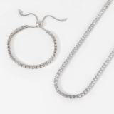 Amazing Gift – Crystal Tennis Bracelet + Necklace Gift Set – Think Goodness