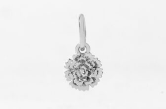 Perfect Gift – October Marigold Birth Flower Pendant – Think Goodness