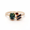 Betsy & Iya’s Laetus Ring: Stunning Teal Sapphire Sparkle