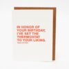 Betsy & Iya’s “In Honor of Your Birthday” Thermostat Card: A Thoughtful Gift